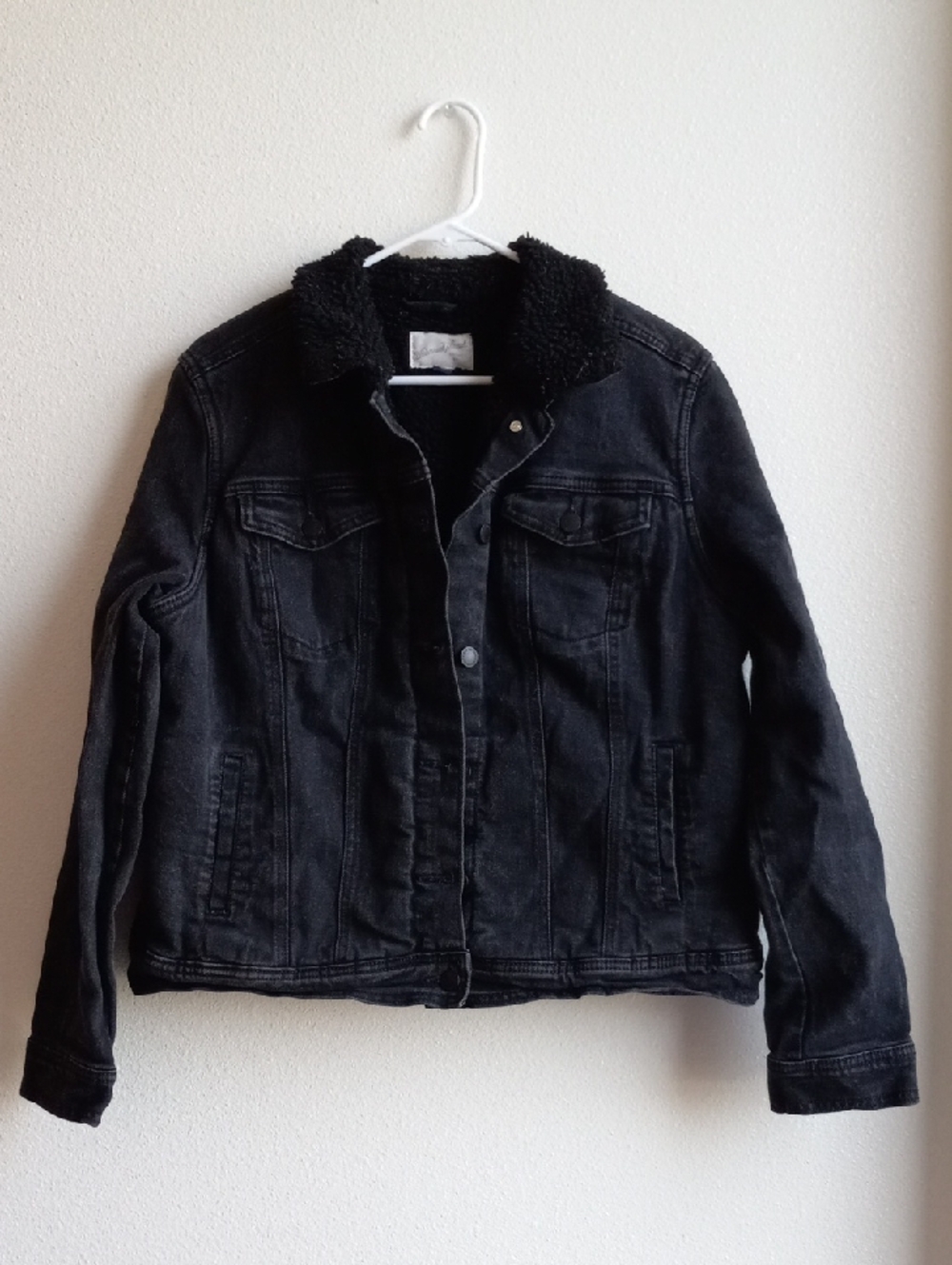 Universal Thread Black Sherpa-Lined Jacket